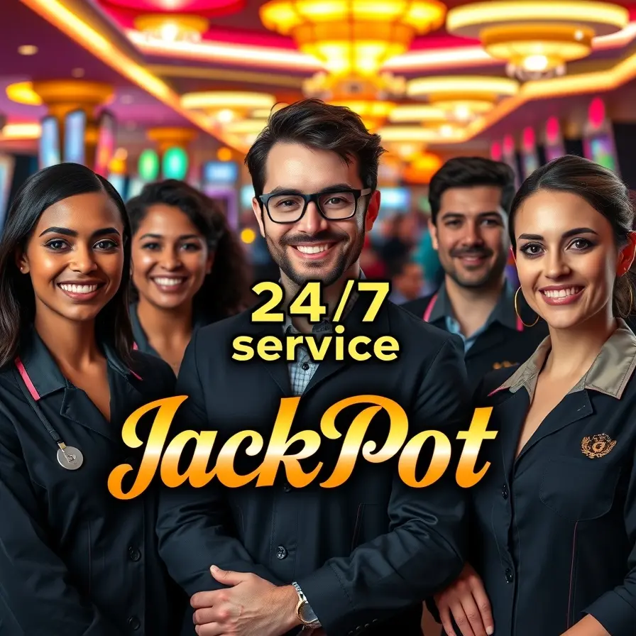 JackPot Guru support center showing 24/7 customer service availability